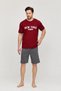 Men's Two-Piece Set 100% Cotton, Summer, Gym, Athlete, Football, Fitness, Jogging, Home Wear Anti-Sweat - 5