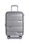 Ozone Expandable PP Medium Checked 24 Inch (20-25kg) Luggage, Hard Shell, Unbreakable, Combination Lock, Suitcase