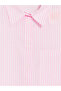 Lcw vision pink striped Oversized women's shirt - 6