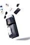 Car Tissue Holder, Black PU Leather Car Tissue Box with Storage Compartment, Universal Car Na - 3