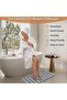 Foldable Stone Bath Mat, Non-Slip Diatomaceous Earth Bath Mat, Super Absorbent Quick Drying - 4