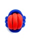 Rope Dog Play Ball - Durable 7cm (Red-Navy Blue) - 2