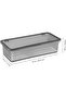 Plastic Silverware Organizer with Lid & Drainer - Expandable Cutlery Tray for Kitchen Drawer, Utensi - 5