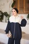 Women's Hijab Oversize Zippered 2-Piece Tracksuit Set - 3