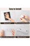 2 - Pack Clear Acrylic Adhesive Shower Caddy with Hooks - No - Drilling, Waterproof & Rustproof Bath - 4