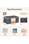 35L Storage Bag, 6-Pack Foldable Storage Box Set, Clothes Organizer for Bedding,Clothing, Bla - 3