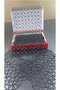 Krem Angles Model 5 Piece Lace Tablecloth Runner Set Stylish Living Room Set