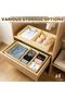 Fabric Drawer Organizers 12 Pieces, Foldable Closet Storage Box | 3 Different Sizes, Smooth Zip, Non - 6