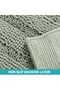 Bathroom Rugs Mat Set 2 Pack, Soft Super Absorbent Microfiber Shaggy Bath Rugs, U-Shaped Co - 5