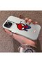 iPhone 13 Mini Compatible Silicone Edge Hard Back Case Couple Phone Case Spider Man Patterned - 2
