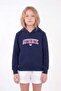 Girl's Printed Kangaroo Pocket Long Sleeve Hooded Sweatshirt - 5