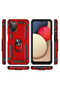Galaxy A03S Case Camera Protector Magnetic Stand Tank Protection - 4