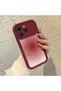 Tecno Spark 40 Compatible Burgundy Blur Gradient Star Pattern Silicone Case, Aesthetic Shockproof
