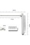 Door damper stainless black adjustable for interior/exterior. - 3
