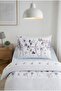 Alara 100% Cotton Single Elasticated (Fitted) Duvet Cover Set 160X220 - 2