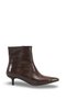 Celeste Rosa Women's Pointed Toe Heeled Boots 0012400 Brown Crocodile - 7