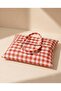 Red Gingham Double-Sided Borcam, Pot and Storage Container Carrying Bag - 5