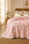 Hearted Muslin Bedspread 100% Cotton 240X260 - Pique - 7 Layers Filled - 4