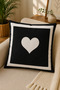 Digital Printed Decorative Throw Pillow Cover 43X43 cm – Modern Patterned Linen Texture