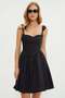 Eyelet Detailed Strappy Mini Dress - 6