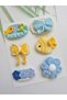 Princess Accessory for Little Hair Babies Gift Pinterest Combinations Hairless Baby Clip 6-Piece Mixed Sets Handmade Knitted Organic Baby Hair Accessories - 8