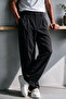 Vento Men's Premium Single Pile Detailed Linen Baggy Trousers - 3