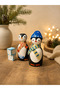 Natural Wooden Penguin Set Pegdoll - 3