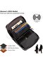 Women's zippered wallet genuine leather RFID slim compact. - 5
