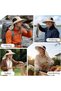 Unisex sun hat with neck protector - UPF 50+ UV protection Wide brim Suitable for walking and fishing Beige 1 - 3