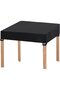 Dustproof and sun-protective garden patio furniture cover - square outdoor table folding picnic waterproof windproof Oxford cloth 90 x 10 cm black