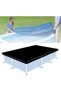 Waterproof cover - Dustproof Outdoor pool 221 x 150 cm Black Oxford cloth UV resistant heat insulated - 5