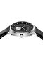 Men's Stainless Steel Watch, Black Leather Band | Trnda45mm - 3