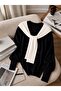 Women's Off-The-Shoulder Knitwear Sweater Oversize Crew Neck