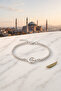 Moon Star Silver Color Cube Chain Bracelet - 4