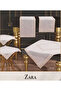 Zara Model Beige Dowry Lace Linen Tablecloth Runner Set 5 Piece Living Room Set - 4