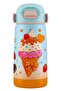 Girl's Colorful Ice Cream Patterned 420 ml Steel Flask Water Bottle Thermos - 60024