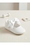 Baby Girl's Large Bow Detail Non-Slip Soft Sole Booties Shoes - 2