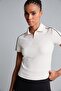 Ultra Soft Standard Fit Athlete Modal Short Sleeve Polo Ecru T-Shirt H9765Ax26Hs - 3
