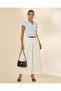 Women Blue Twofer Collared Rib Top - 2