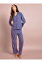 Multi-Color Checked Pocket Detail Shirt and Pant Pyjama Set