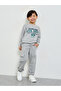 Boys Grey Graphic Print Oversized Sweatshirt - 2