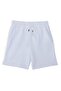 Men's 3-pack white-blue-beige relaxed fit comfortable cut 100% cotton drawstring waist double pocket shorts - 2