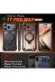 for iPhone 17 Pro Max Case with 360° Spin Magnetic Stand, Black Compatible with MagSafe, with Privacy Screen Protector & Camera Control, Military-Grade Protection Case for iPhone 17 Pro Max - 2