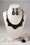 Zircon Stone Evening Dress Necklace Earring Set - 3