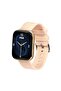 Unisex Smartwatch Gold/Peach with Extra (Black) Silicone Strap - 45mm - 2