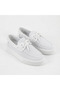 Zrc2602 - Premium Knitwear Men's Lace-Up Loafer White - 2