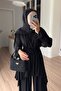 بدلة ساندي بحزام وقصة غير متماثلة - أسود - 4