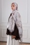 Antique Floral Patterned Soft Shawl Mink - 6
