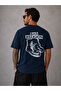 Unisex Navy Blue Oversize T-Shirt Bad