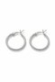 Silver Color 22mm Steel Plain Classic Hoop Earrings - Minimalist Clip-On Hoop Earrings - 2